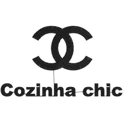 Matriz de Bordado Chanel cozinha chic 